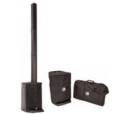 2x Kinsman Compact PA Colonne Enceinte Bluetooth avec Sacs DJ PA